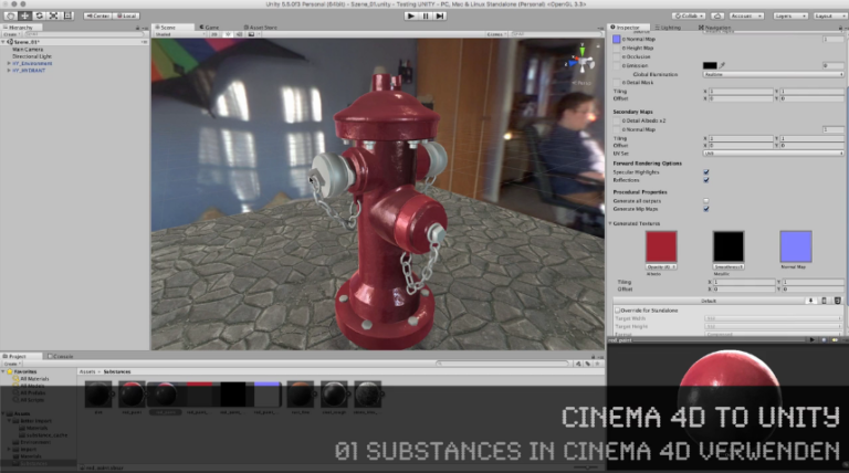Neue Tutorial-Reihe: CINEMA 4D to UNITY Workflow – Helge Maus