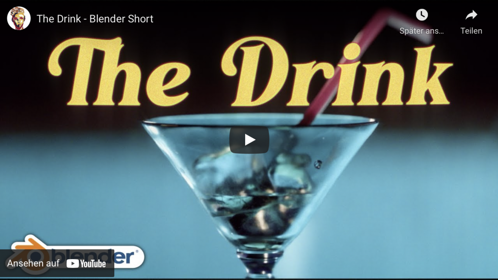 The drink - Blender Shortfilm by William Landgren