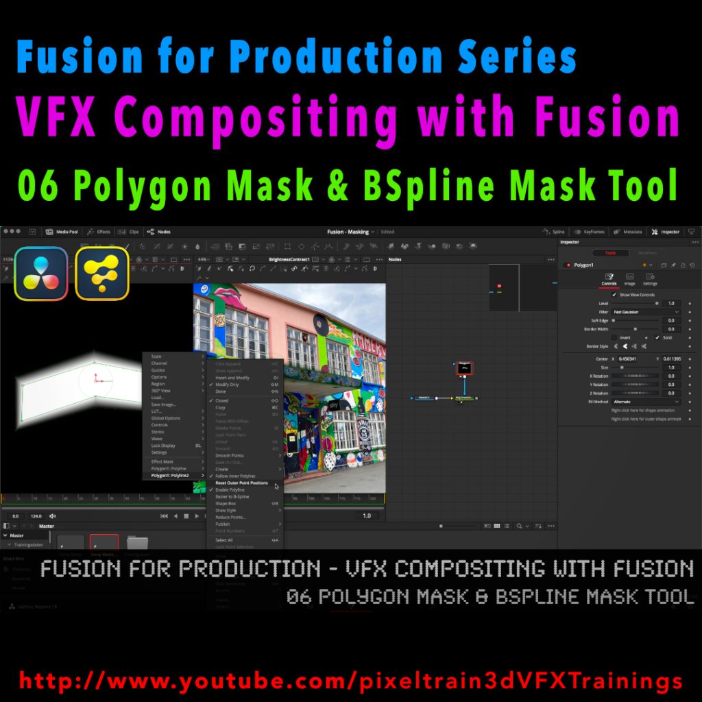 Fusion for Production - VFX Compositing with Fusion - 06 Polygon Masks & BSpline Mask Tool
