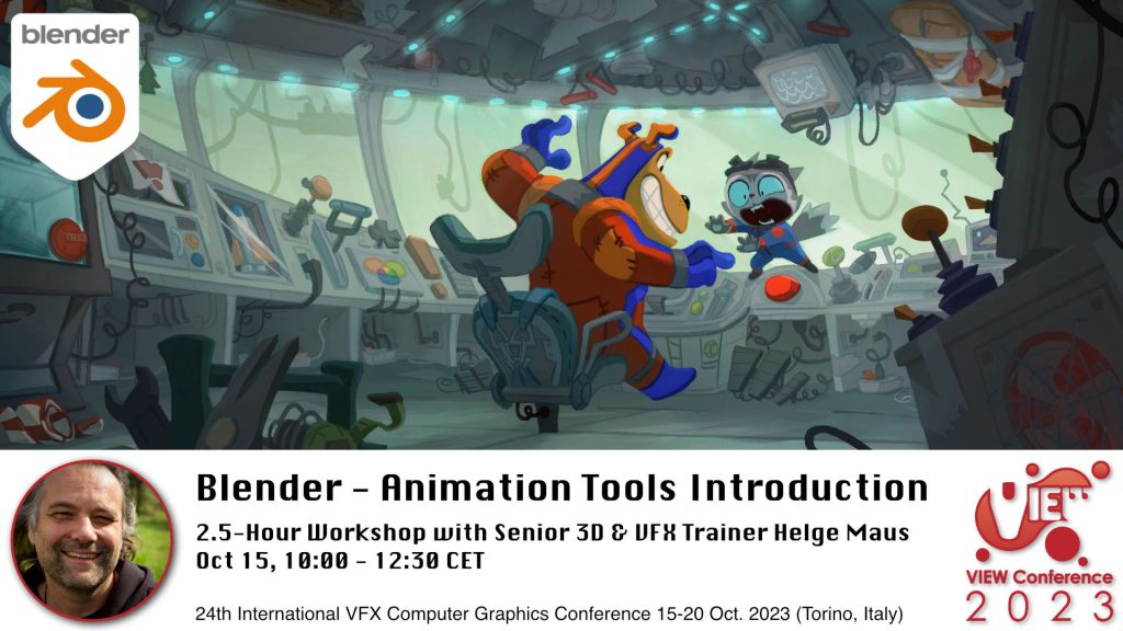 Blender Workshop - Animation Tools Introduction in Blender with Senior 3D & VFX Trainer Helge Maus / pixeltrain