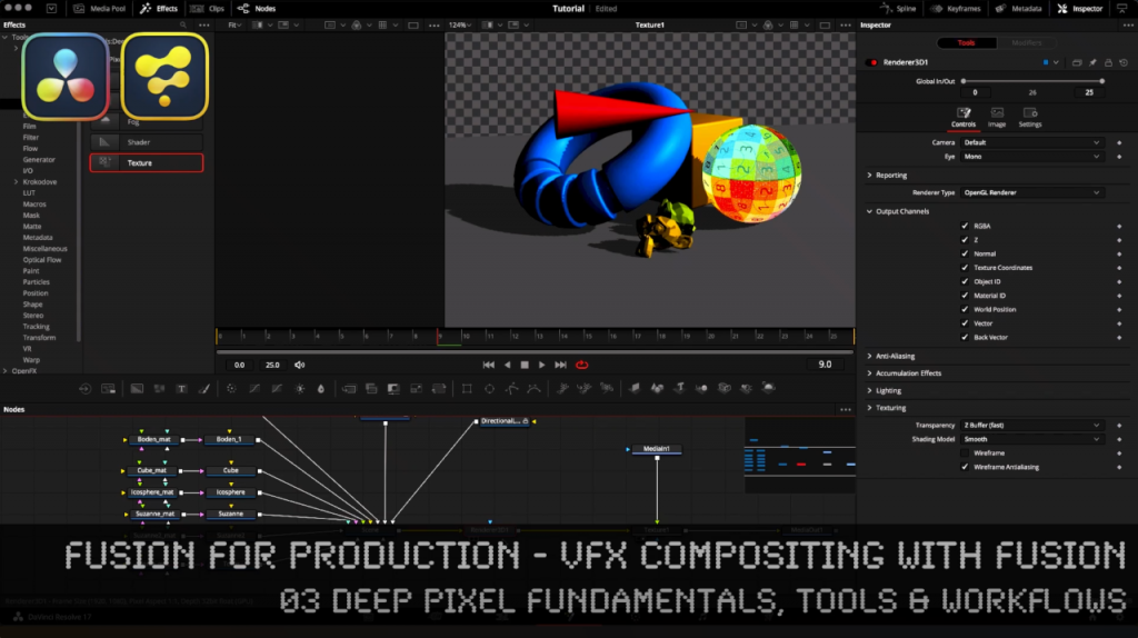 BlackmagicDesign Fusion Tutorials by Helge Maus / pixeltrain